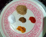 A picture of step 2 of Mushroom matar dry sabzi.