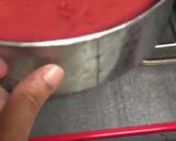 A picture of step 11 of Red velvet cheesecake.