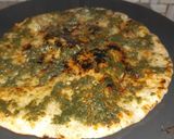 A picture of step 4 of Green Pea Corn Flatbread.