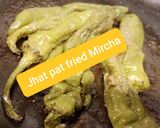 A picture of step 9 of Fried Mircha.