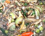 รูปขั้นตอนการทำที่ 3 ของ แกงหัวปลีปลาย่าง🧄🌶️🌿