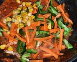 A picture of step 3 of Mexican Rice with Red Sauce.