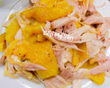 Hình bước làm 2 của món Gỏi gà hoa chuối(bắp chuối)