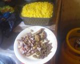 A picture of step 2 of Fried rice, cabbage n tarugu sauce.