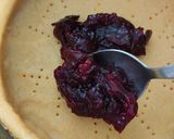 A picture of step 4 of Ricotta and Sour Cherry Crostata.