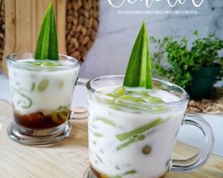 Cendol daun pandan & suji (minuman) - Step 4