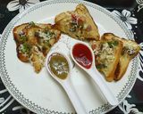 A picture of step 2 of Spicy Masala French Toast.