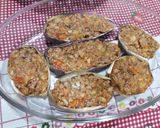 Foto del paso 4 de la receta Berenjenas rellenas de carne y verdura con bechamel gratinadas