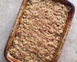 A picture of step 5 of Peanut butter and maple flapjacks.