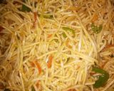 A picture of step 3 of Veg noodles.