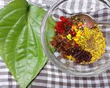 A picture of step 1 of Chocolate paan.