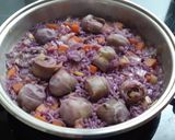 Foto del paso 3 de la receta: Arroz morado con alcachofas