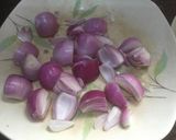 A picture of step 1 of Garlic Mint Chutney.