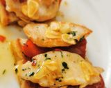 Foto del paso 3 de la receta Pincho de Solomillo de Pavo con Ajos y Piquillos caramelizados