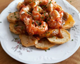 Foto del paso 13 de la receta: Patatas arrieras con allioli de la glasé de gambas