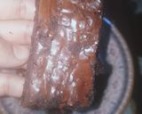 A picture of step 6 of Flaky and fudgy brownies made with oil.