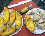 Foto del paso 1 de la receta: Knishes de calabaza y pollo