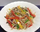 Foto del paso 3 de la receta: Salteado de Moyoshi (broto) con Champiñones y vegetales