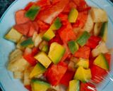 A picture of step 1 of Fruit salad.