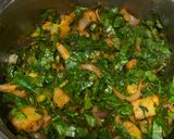 आलू पालक सब्जी(Aloo palak sabzi recipe in hindi) रेसिपी चरण 3 फोटो