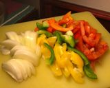 A picture of step 2 of Where Is the Beef? Here It Is! Stir Fried Beef and Bell Peppers.
