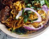 A picture of step 7 of Abacha (African salad).