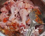 A picture of step 2 of Chicken Achari Roast.