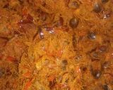 A picture of step 1 of Ofe Akwu and Ofada Rice.