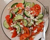 A picture of step 4 of Easy Greek Salad.