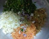 A picture of step 1 of Veg paratha.