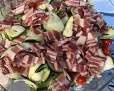 Une image de l'étape 4 de Courgettes bicolores à la pancetta corse et tomates cerise.