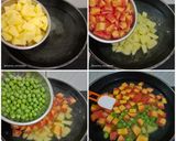 A picture of step 1 of Russian Salad.