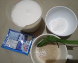 Foto langkah ke 5 dari resep Puding Mutiara Hunkwe Dengan Vla Tepung Beras.