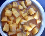 কাঁচা কলা আলুর নিরমিষ তরকারি রেসিপির ধাপ 3 ছবি