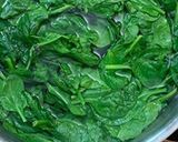 A picture of step 1 of Palak panner.