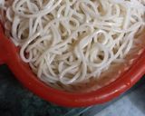 A picture of step 1 of Veg noodles.