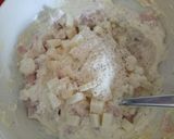 A picture of step 3 of Ricotta and prosciutto pie.
