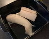 A picture of step 1 of Pesto-crusted cod.