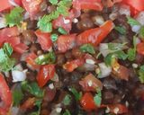 A picture of step 4 of Chana Chaat.