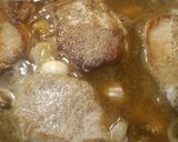 A picture of step 5 of Pork Loin in an Onion Gravy.