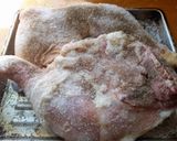 Foto del paso 1 de la receta: Pollo, coles de Bruselas al vino, cebolla y morrones rehogados