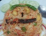 A picture of step 7 of Thakkali Sadam.