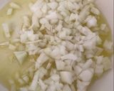 A picture of step 2 of Vegetarian Filo Samosas Filled with Four Cheeses and Spinach.