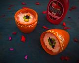 A picture of step 8 of Strawberry Matka Kulfi.