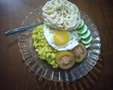 Foto langkah ke 7 dari resep Nasi kuning goreng kunyit dan kencur hasil panen depan rumah.