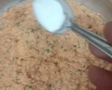 A picture of step 3 of Sooji sandwich.