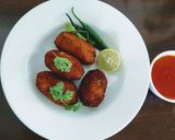 A picture of step 7 of Vegetable cutlet.