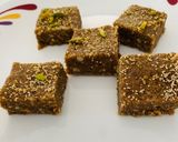 A picture of step 6 of Ragi Gur Papadi.
