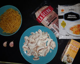 Foto del paso 1 de la receta: 🗣✅Macarrones con salsa funghi y bacon 🥓