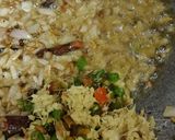 A picture of step 3 of Soya Pulao.